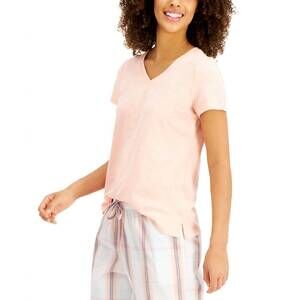 NEW CHARTER CLUB LUXURY sleepwear v neck pajama top in pink